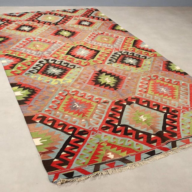 Middle Eastern Kilim Rug For Sale - Image 9 of 9
