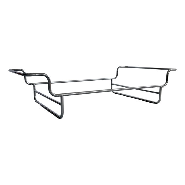 Vintage Swedish Chrome Bed Frame by Bruno Mathsson, 1970s For Sale