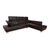 Dark Brown Leather Volare Corner Sofa with Manual Function from Koinor For Sale - Image 3 of 13