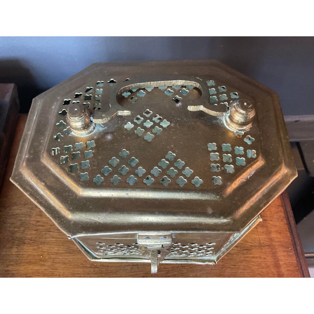 Mid 20th Century Antique Brass Large Cricket Box For Sale - Image 5 of 18