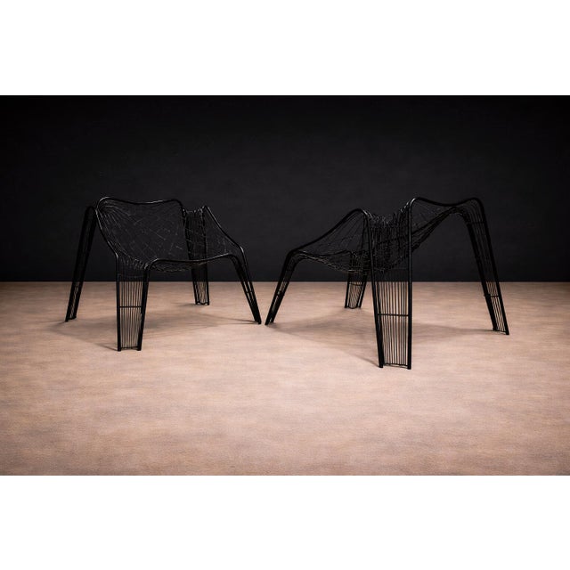 Wood Armchairs With Organic Shape in Iron, Unknown, 1950s For Sale - Image 7 of 10