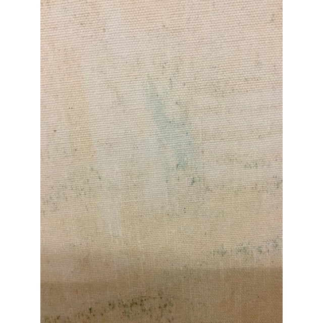 1950s Vintage Italian Seaside Oil Painting For Sale - Image 12 of 13