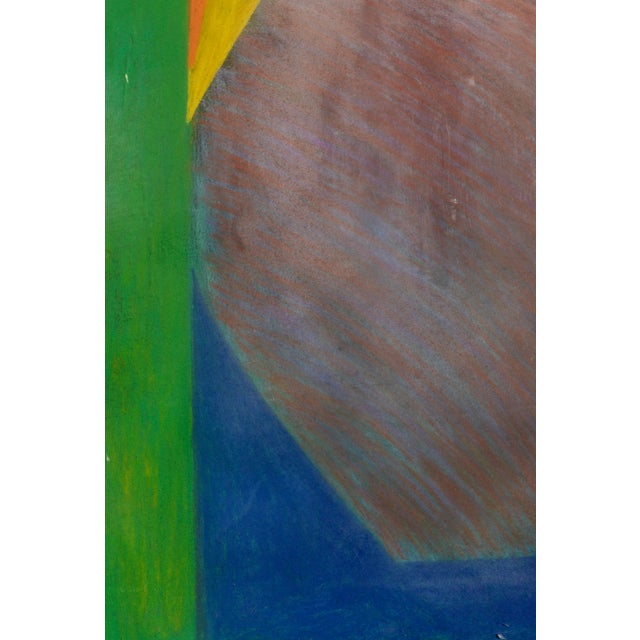 "Untitled #3" - Large Scale Pastel Geometric Color Field Abstract by Renee Harwin For Sale - Image 4 of 7