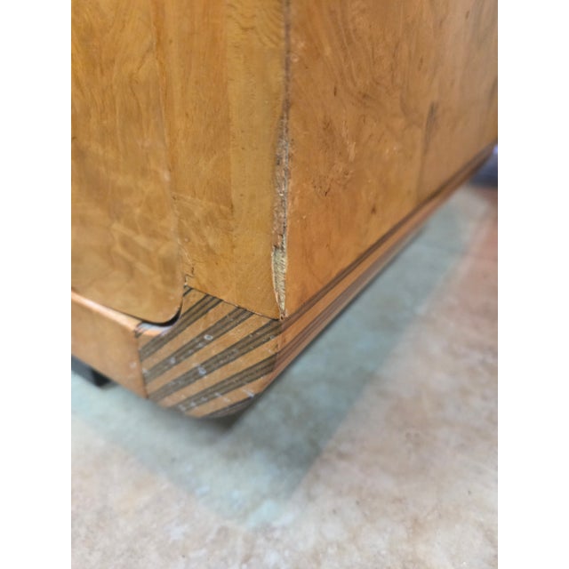 Tan Henredon "Scene Two" Collection Burlewood Credenza For Sale - Image 8 of 11