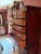 Dixie Furniture Chippendale Mahogany 4 Poster Queen Bed, 2 Nightstands, and 1 Highboy Dresser For Sale - Image 10 of 18