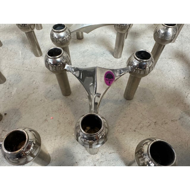 Candlesticks by Hans Nagel and Werner Stoff for BMF, 1970s, Set of 10 For Sale - Image 6 of 9