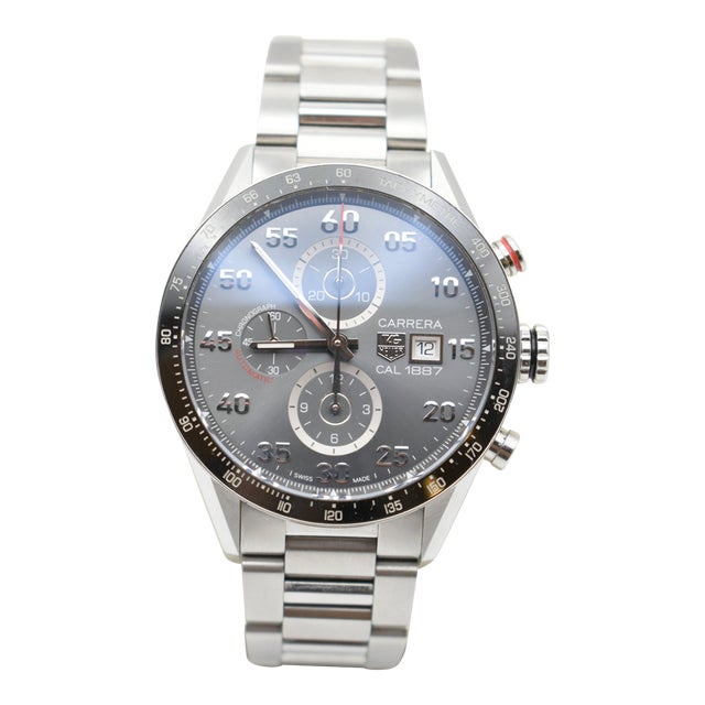 Late 20th Century Tag Heuer Carrera 1887 Chronograph in 100m Watch For Sale
