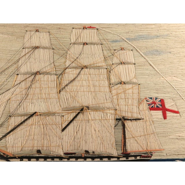 British Woolwork: Sails of the Empire, a Full-Rigged Royal Navy Woolie For Sale - Image 11 of 12
