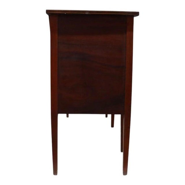 English Serpentine Hepplewhite Mahogany Banded & Inlaid Sideboard C1920 For Sale - Image 11 of 13