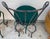1960s Vintage Painted Wrought Iron Garden Chairs, Set of 4 For Sale - Image 12 of 12