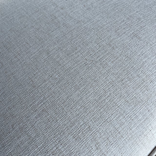 Textile Tomlinson Sophisticate Slipper Chairs Refinished and Reupholstered in Crypton Fabric For Sale - Image 7 of 13