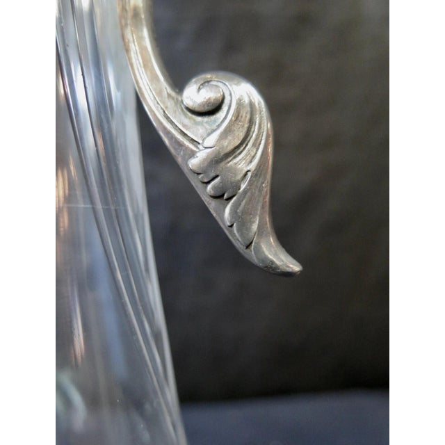 Early 20th Century WMF Crystal & Nickel Plate Wine Claret For Sale - Image 4 of 12