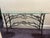 Hand made wrought iron metal tree branches and twig with glass top console / entry table / buffet. Vintage piece with...