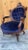Late 19th Century Antique Victorian Eastlake Carved His/Her Tufted Chairs Newly Reupholstered in Blue Velvet - Pair For Sale - Image 5 of 13