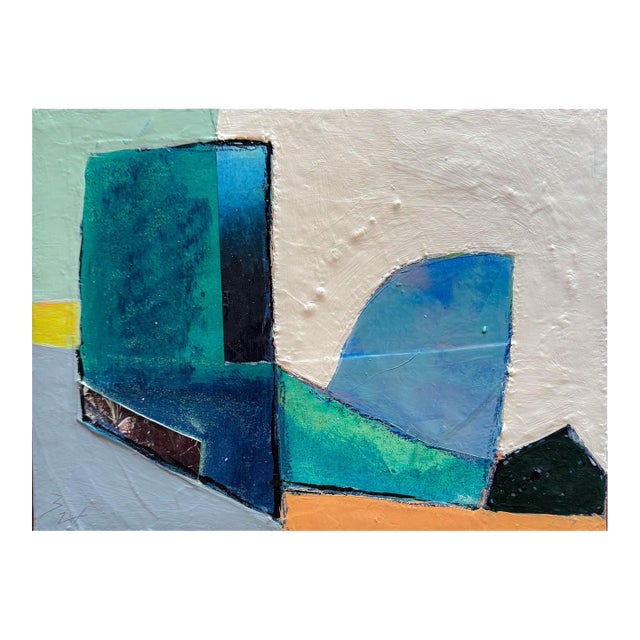 "Reflections" Original Mixed-Media Abstract on Panel by Zac Woodiel For Sale