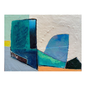 "Reflections" Original Mixed-Media Abstract on Panel by Zac Woodiel
