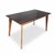 Mid-Century Rectangular Walnut Dining Table with Tapered Legs, 1960s For Sale - Image 12 of 12