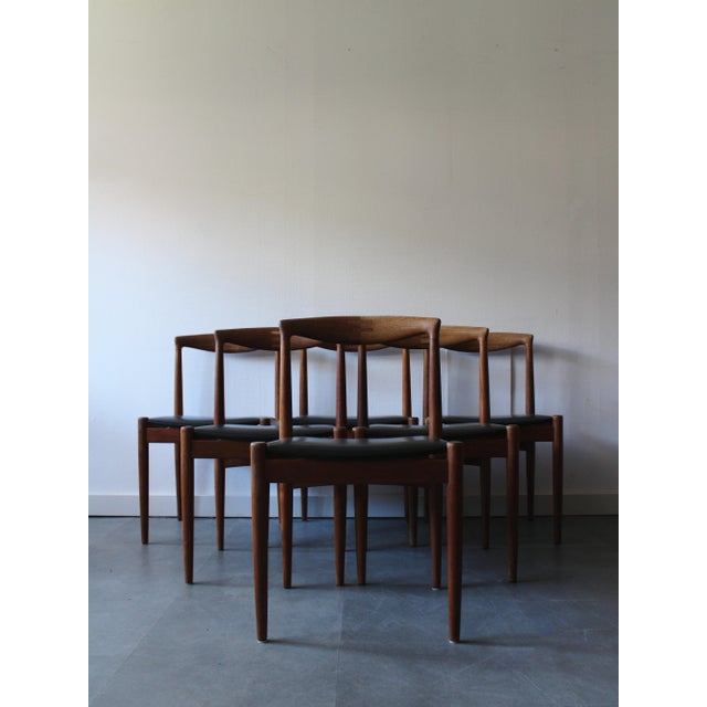 Vintage Danish Dining Chairs by Arne Vodder for Vamø Sønderborg, 1960s, Set of 6 For Sale - Image 10 of 10