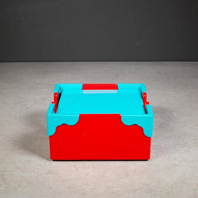 Post Modern Georges Briard Coasters Set c.1980 For Sale In San Francisco - Image 6 of 8