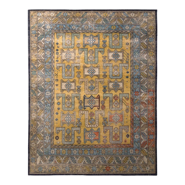 Rug & Kilim’s Triumph Rug in Gold, 9x12 For Sale