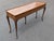 Wood Mid 20th Century Burl Wood and Cherry Queen Anne Sofa/Console Table Attributed to Baker Furniture For Sale - Image 7 of 14