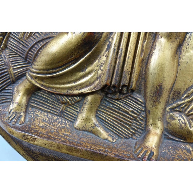 Art Deco 1960s The Romans Guilt on Plaster For Sale - Image 3 of 5