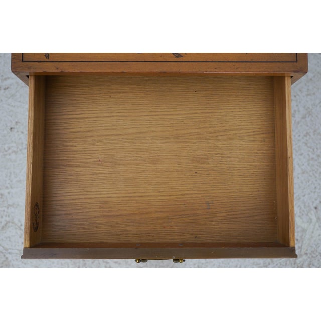 1960s Pair of Kittinger Faux Bamboo Modern Design Side Tables For Sale - Image 5 of 18