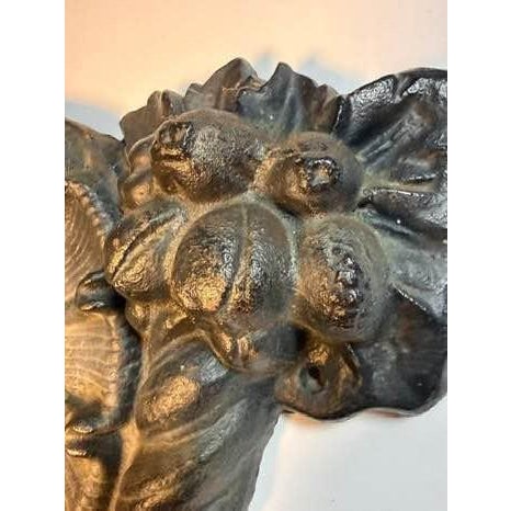 Early 20th Century Antique Cast Iron- Cherub Wall Plaque For Sale - Image 5 of 7