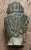 19th Century Antique Bronze Bust of Buddha Mounted on a Wood Stand For Sale - Image 5 of 11