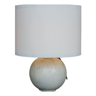 Drip Glazed Ceramic Lamp from Roger Guerin, 1930s For Sale