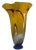 Glass Horia-Constantin Puscariu Signed 17 + Tall Abstract Floral Art Glass Vase For Sale - Image 7 of 18
