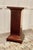 19th century French inlaid mahogany column display pedestal This is a rectangular column, it is set on a stepped base with...
