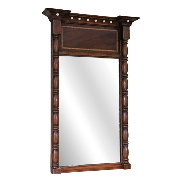Antique Mahogany Framed Pier Overmantle Wall Mirror, 1800s For Sale