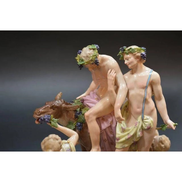 19th century Germany Meissen porcelain grouping. Signed on the bottom.