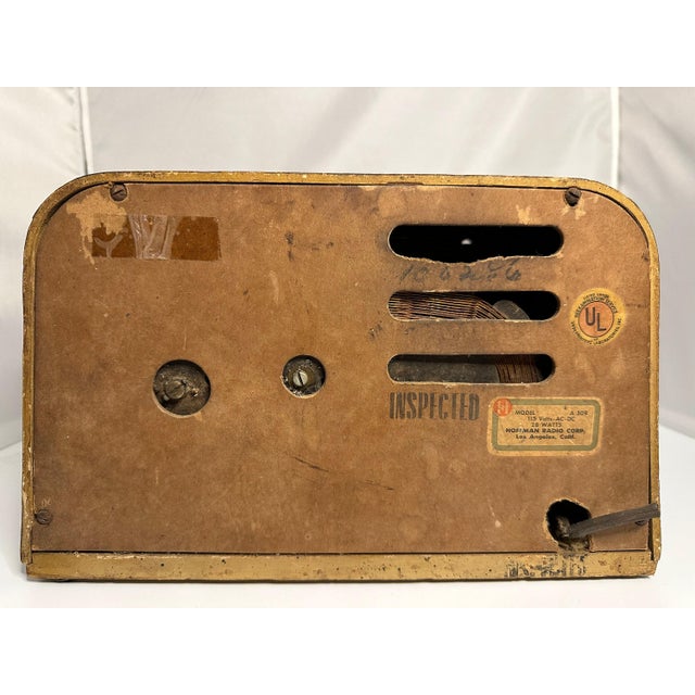 Rare 1946 Eames Hoffman Tube Radio Model A 309: MCM Decor (For Parts/Restoration) For Sale - Image 6 of 10