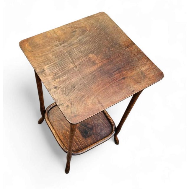 Brown Side Table or Plant Stand by Michael Thonet For Sale - Image 8 of 11