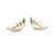 1990s 1990s Pair of Tiffany & Co Puffed Omega Back Wing Earrings Non Pierced Sterling Silver Estate For Sale - Image 5 of 8