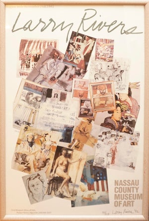 Larry Rivers Nassau Museum Poster Lithograph Framed Signed and Numbered 59/150, 1992