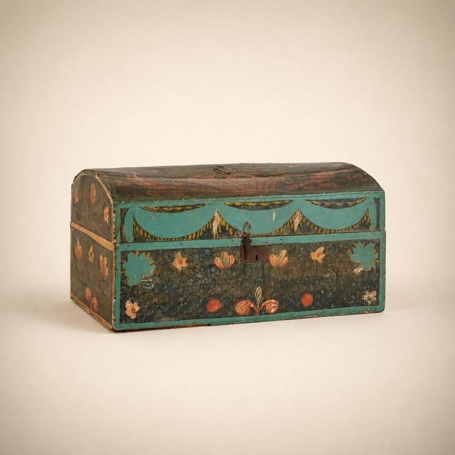 Norman Folk Art Wedding Boxes, France, 1890, Set of 6 For Sale - Image 4 of 9