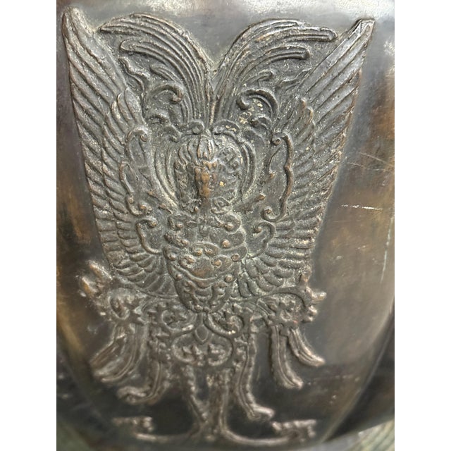 Early 20th Century Asian Bronze Temple Vessel For Sale - Image 4 of 17