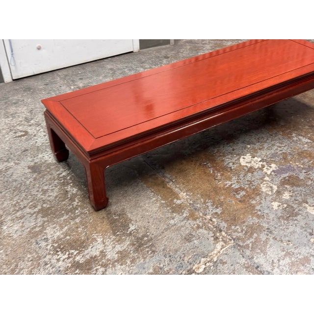 Cathay Arts Co. Ming-Style Low Coffee Table, Vintage For Sale - Image 4 of 12