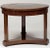 Empire Style Mahogany Table With Inset Fossilized Marble Top For Sale - Image 10 of 10