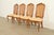 French Provincial Thomasville French Provincial Louis XV Carved Walnut and Cane Back Dining Chairs, Set of Four For Sale - Image 3 of 13