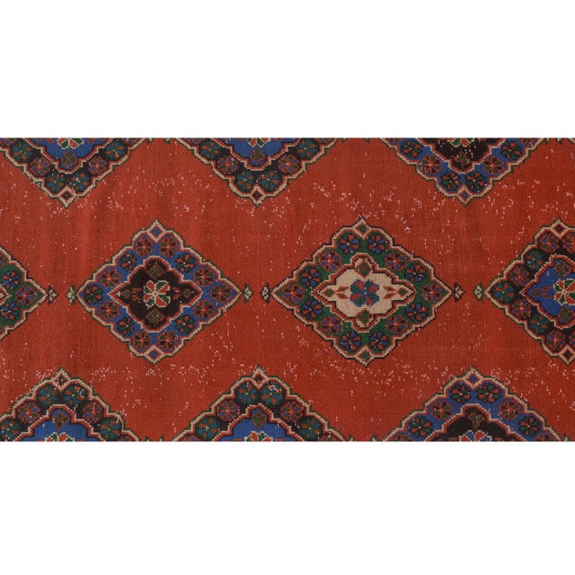 1960s 1960s Mid 20th Century Vintage Turkish Stair Runner 2'12'' X 21'8'' For Sale - Image 5 of 13