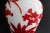 Red Antique Chinese Red and White Peking Glass Vase, Hand Carved, C1900, 10.75” For Sale - Image 8 of 12