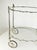 Mid-Century Italian Silver Plated Metal Trolley with Removable Trays by Carlo Mozzoni For Sale - Image 10 of 15