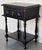 Black Pair of Spanish Nightstands With One Drawer and Low Shelve For Sale - Image 8 of 9