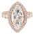 18k Rose Gold Igi 8.85ctw Marquee Lab Grown Diamond Eternity Engagement Ring, Size 6 For Sale