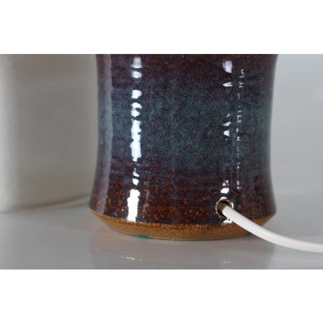 Danish Ceramic Table Lamp from Søholm, 1960s For Sale - Image 6 of 12
