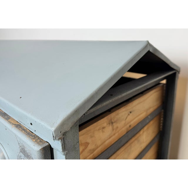 Industrial Grey Chest of Drawers, 1960s For Sale - Image 16 of 17